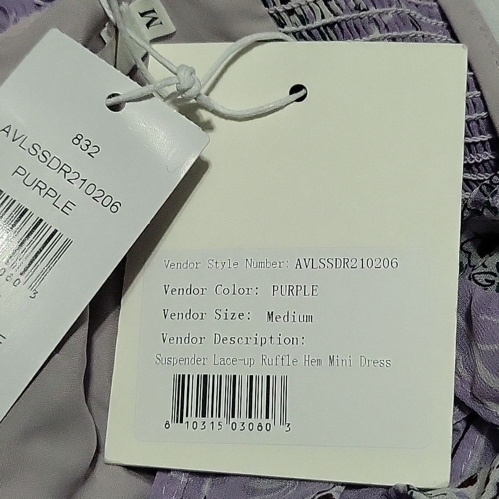 AVANTLOOK Ruffle Floral‎ Flare Dress M - Picture 6 of 6